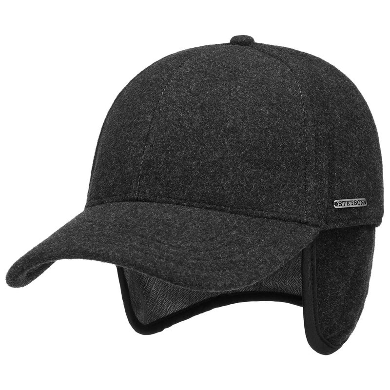 Stetson Vaby Ear Flaps Cap Men Anthracite 7 1/4-7 3/8 - Image 1